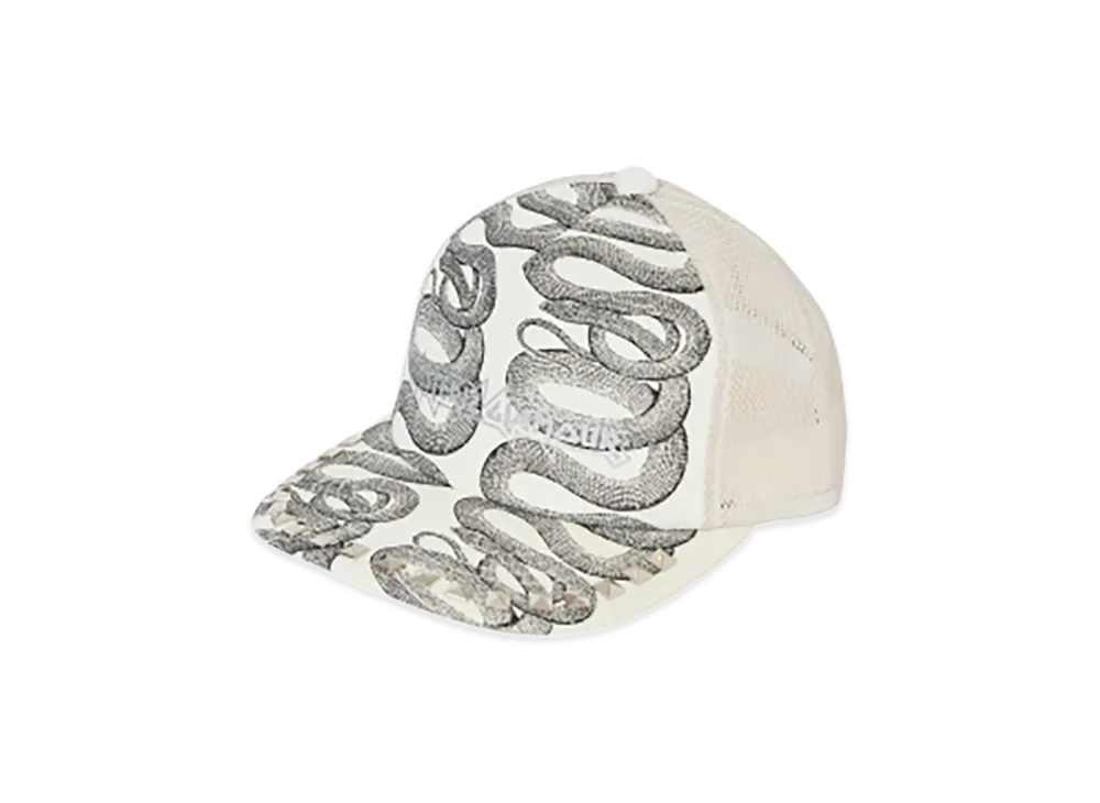 HYSTERIC GLAMOUR Snake Loop Studded Mesh Cap "Black"