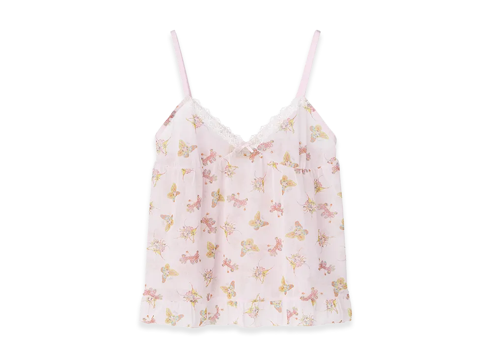 HYSTERIC GLAMOUR Bubbly Butterfly Camisole "Light Pink"