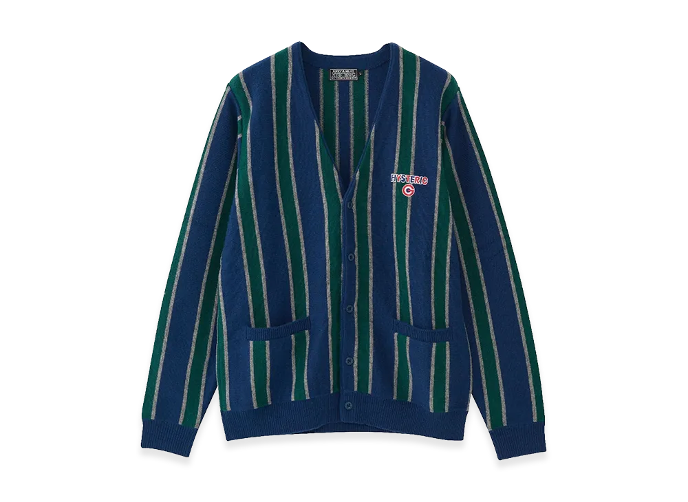 HYSTERIC GLAMOUR HYSTERIC G Embroidered Cardigan "Navy"