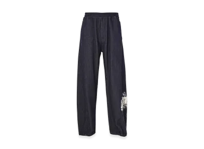 HYSTERIC GLAMOUR UP DOWN GIRL Denim Easy Pants "Light Indigo Blue"