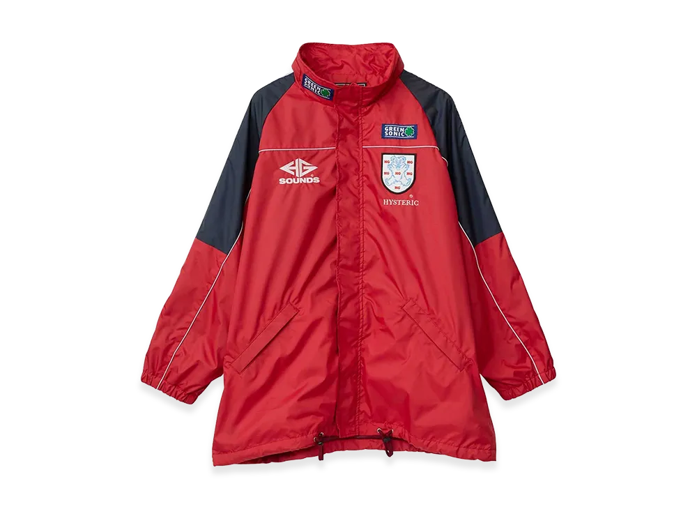 HYSTERIC GLAMOUR GREEN SONIC Stand Collar Jacket "Red"