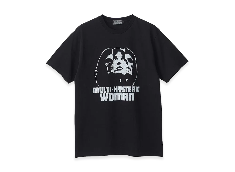 HYSTERIC GLAMOUR MULTI HYSTERIC SKULL T-Shirt "Black"
