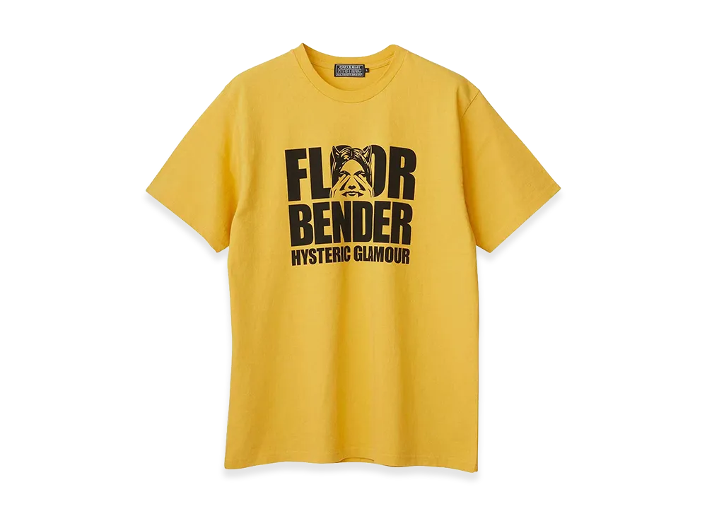 HYSTERIC GLAMOUR FLOOR BENDER T-Shirt "Yellow"