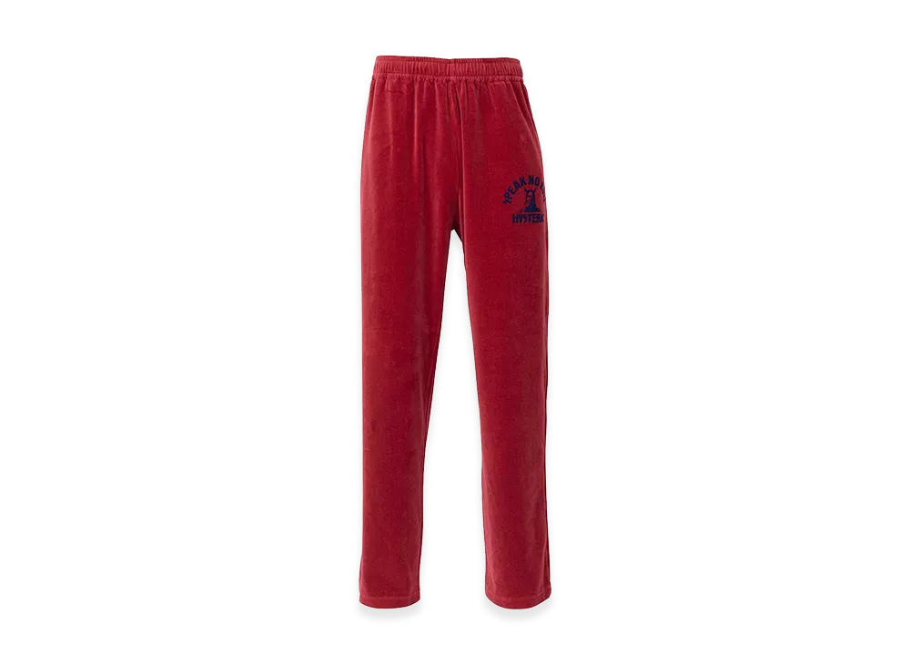 HYSTERIC GLAMOUR SPEAK NO EVIL Sweatpants "Red"