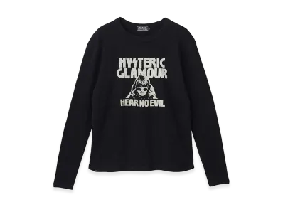 HYSTERIC GLAMOUR HEAR NO EVIL T-Shirt "Black"