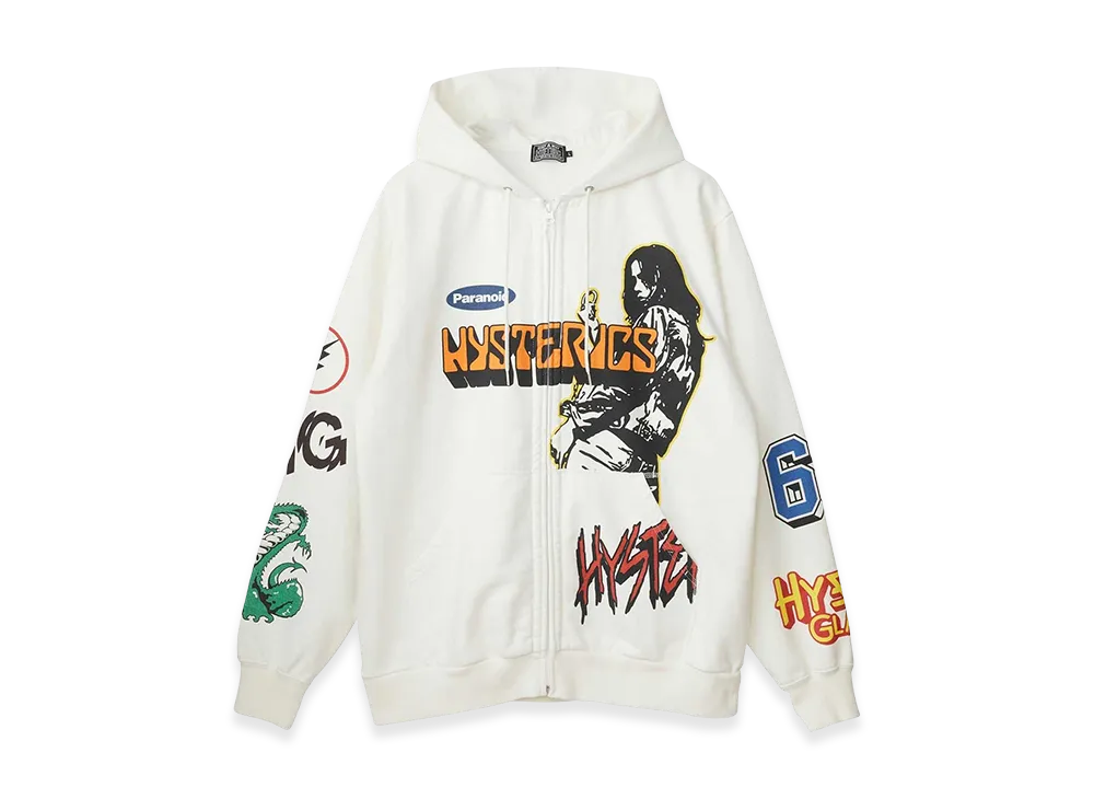 HYSTERIC GLAMOUR BORN TO LOSE Hoodie "White"