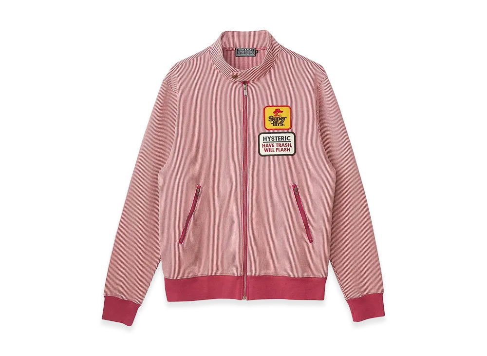HYSTERIC GLAMOUR SUPER HYS Patch Track Jacket "Pink"