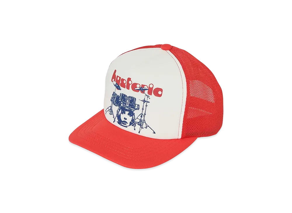 HYSTERIC GLAMOUR DRUM KIT Mesh Cap "Red"