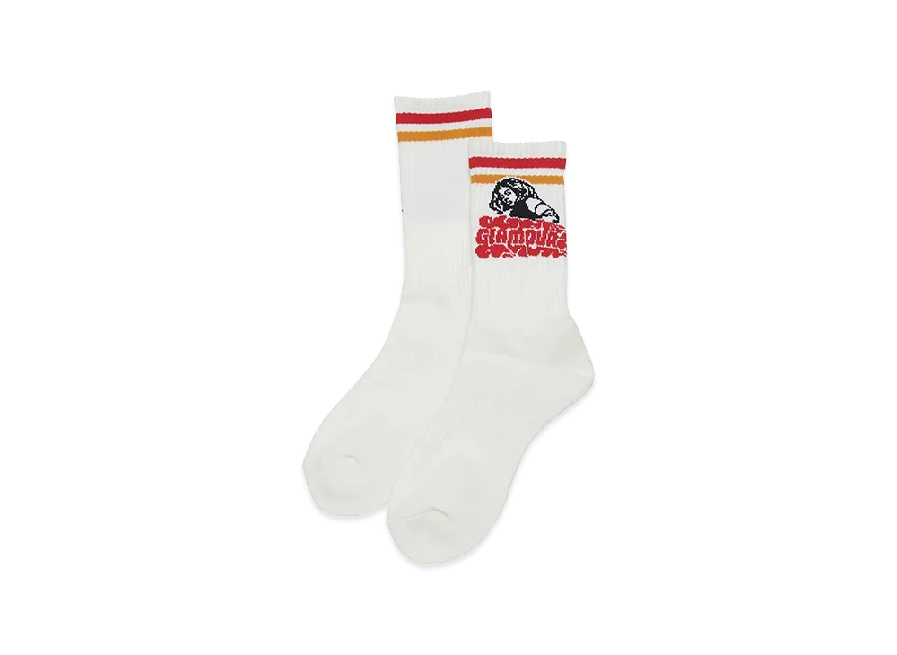 HYSTERIC GLAMOUR VIXEN GIRL Sports Socks "White"