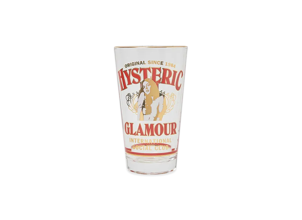 HYSTERIC GLAMOUR HG SOCIAL CLUB 1 Pint Beer Glass "White"