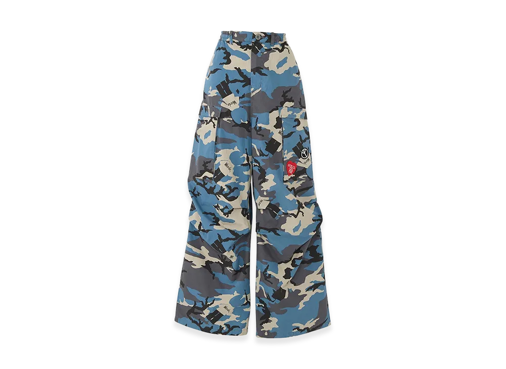 HYSTERIC GLAMOUR Women's Military Cargo Pants "Blue"