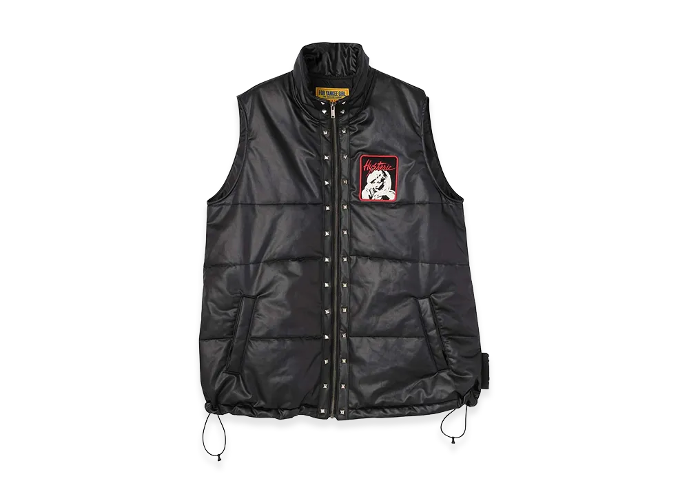 HYSTERIC GLAMOUR Women's NEW WAVE GIRL Patch Oversized Vest "Black"