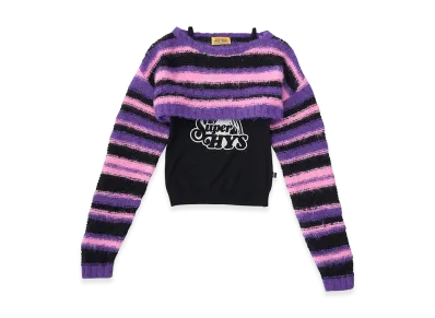 HYSTERIC GLAMOUR Women's SUPER HYS Ensemble Pullover & Camisole "Purple"