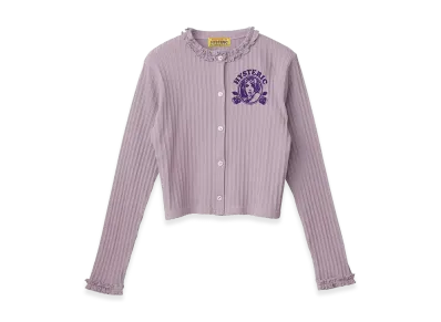 HYSTERIC GLAMOUR Women's CHERRY ADDICTION Cardigan "Purple"