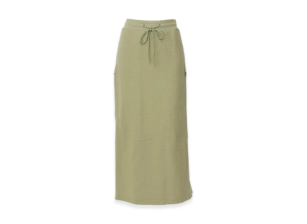 HYSTERIC GLAMOUR Women's SEE NO EVIL Patch Long Skirt "Green"