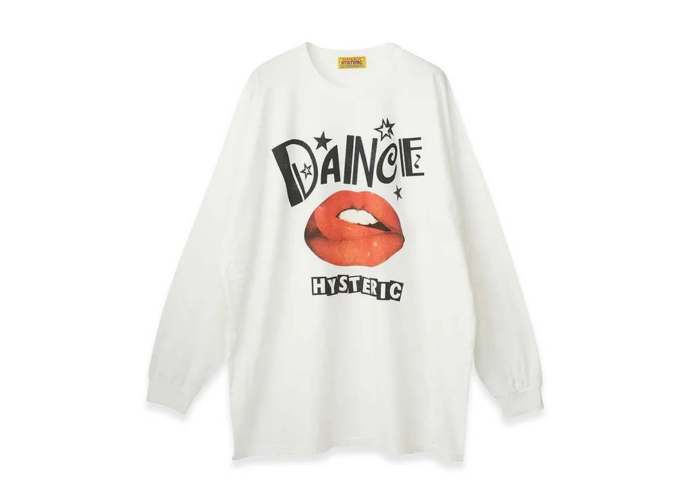 HYSTERIC GLAMOUR Women's DANCE Oversized T-Shirt "White"