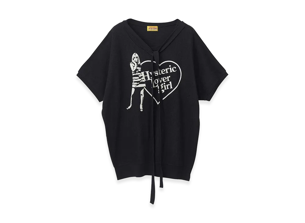 HYSTERIC GLAMOUR Women's HG LOVER GIRL Pullover "Black"