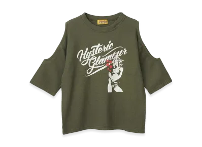HYSTERIC GLAMOUR Women's HYSTERIC GIRL HEARTS Pullover "Khaki"