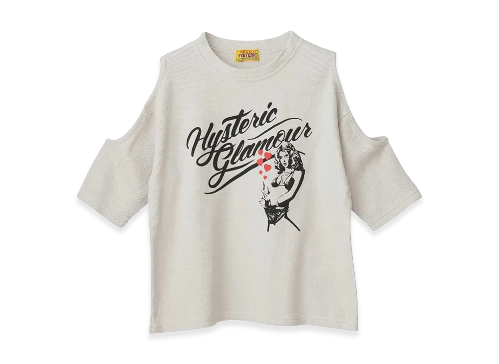 HYSTERIC GLAMOUR Women's HYSTERIC GIRL HEARTS Pullover "Beige"