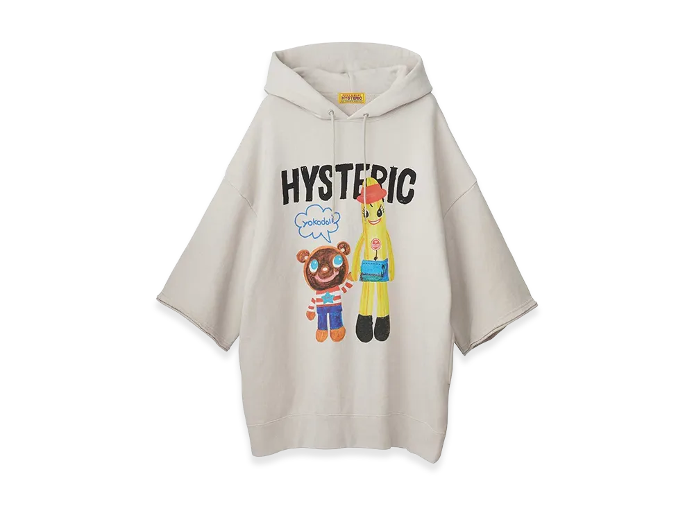 HYSTERIC GLAMOUR Women's YOKODOLL/NANA & DONUT BEAR Hoodie "Beige"