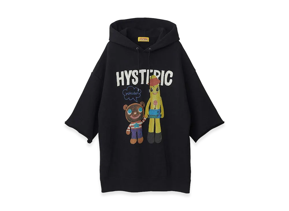 HYSTERIC GLAMOUR Women's YOKODOLL/NANA & DONUT BEAR Hoodie "Black"