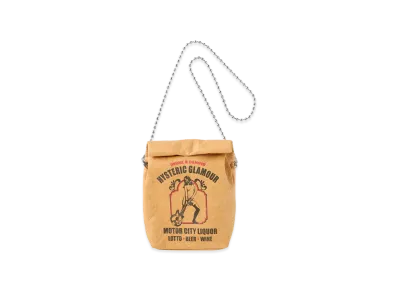 HYSTERIC GLAMOUR Women's HYSTERIC MOTOR CITY LIQUOR Shoulder Bag "Brown"