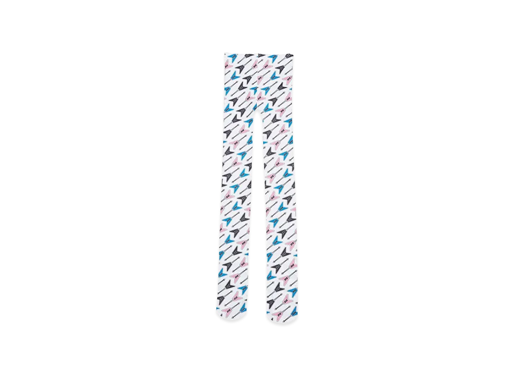 HYSTERIC GLAMOUR Women's HG FLYING V Leggings "White"