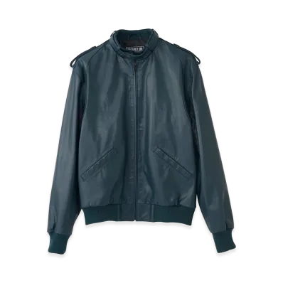 HYSTERIC GLAMOUR Zip-Up Ribbed Jacket "Navy Other"