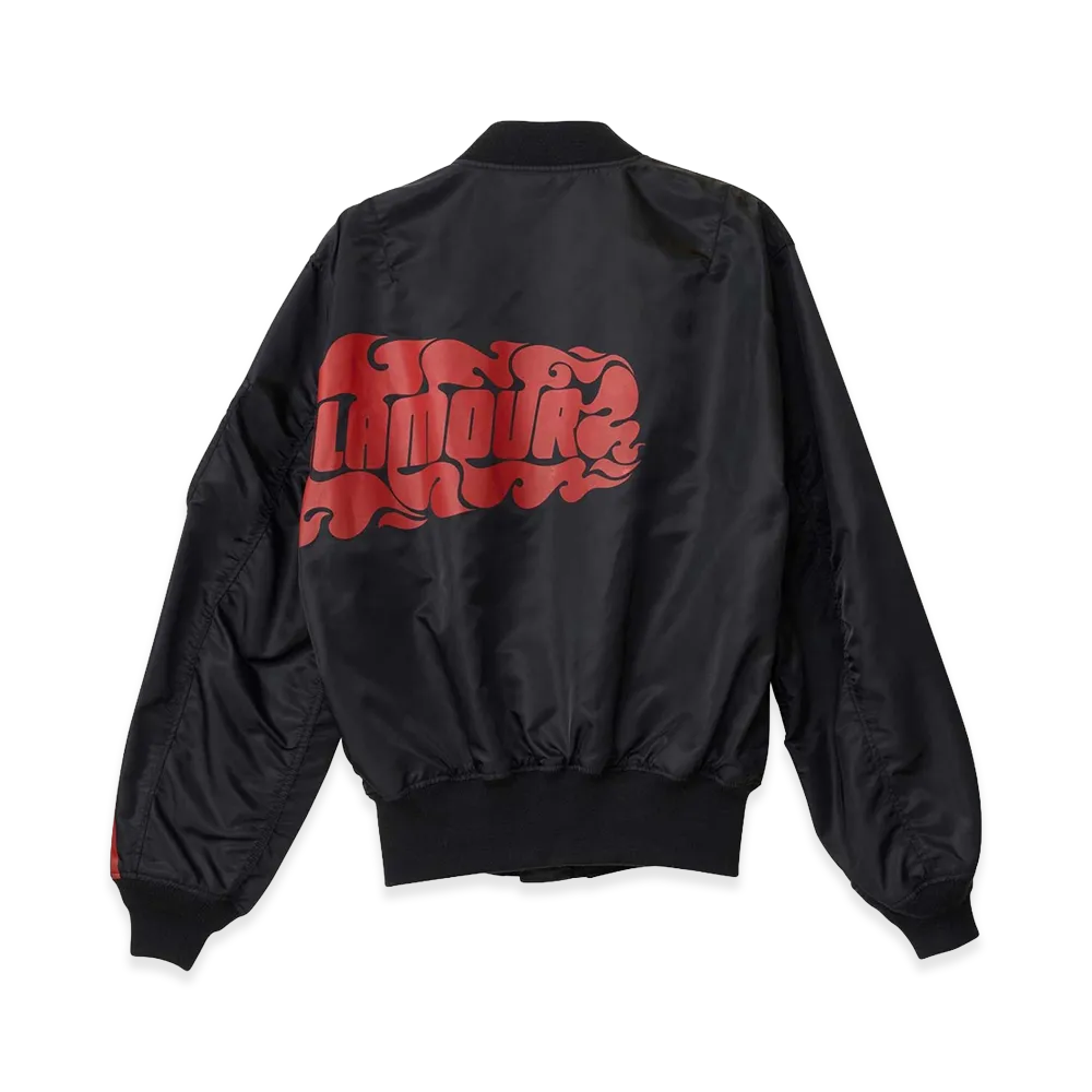 HYSTERIC GLAMOUR HYS Speed MA-1 Jacket "Black"