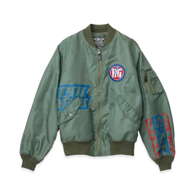 HYSTERIC GLAMOUR HYS Speed MA-1 Jacket "Khaki"