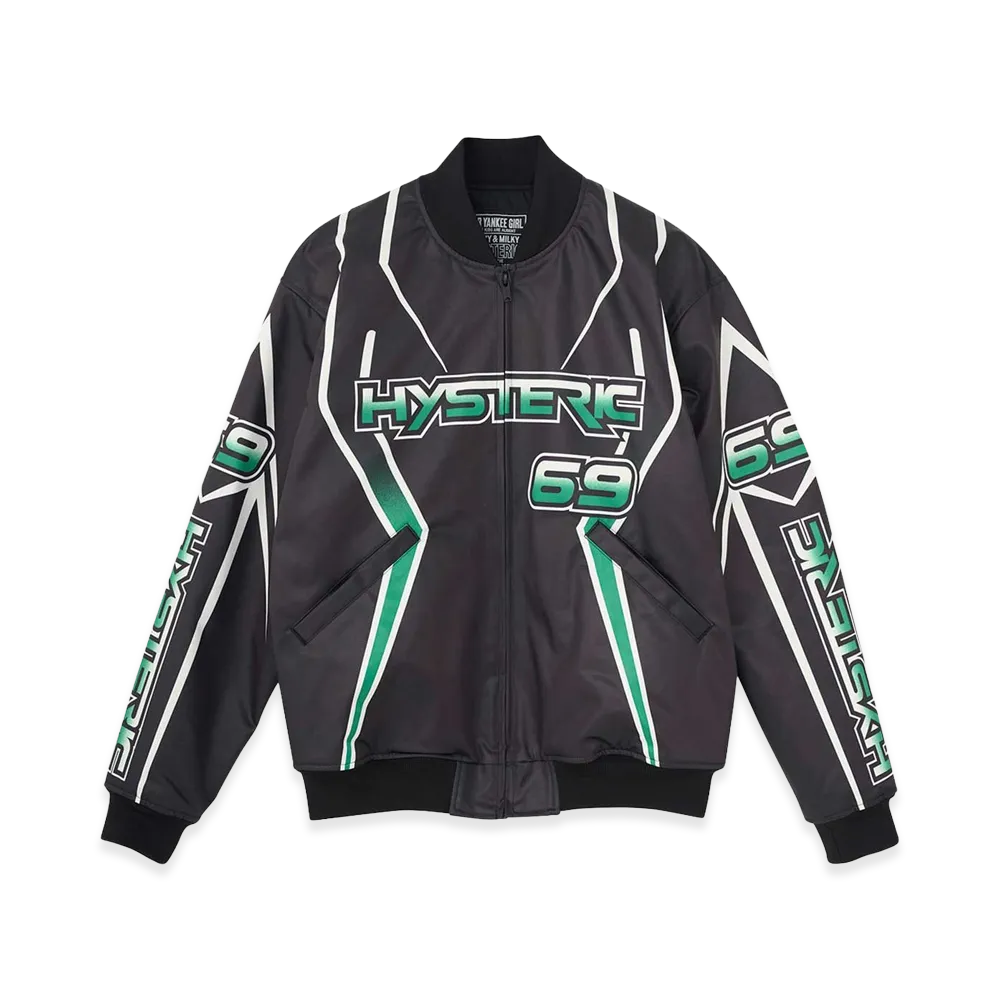 HYSTERIC GLAMOUR High Voltage Ribbed Blouson "Black"