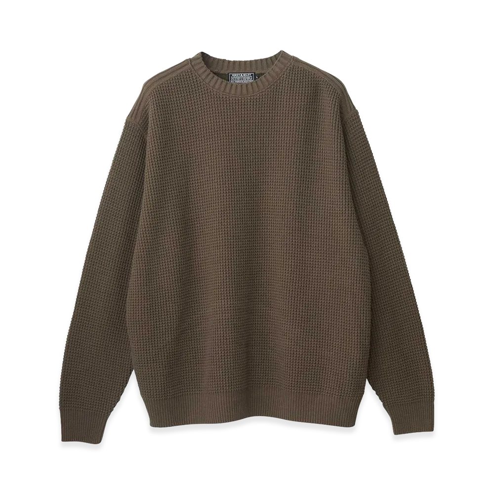 HYSTERIC GLAMOUR Dizzy & Milky Sweatshirt Docking Sweater "Khaki"