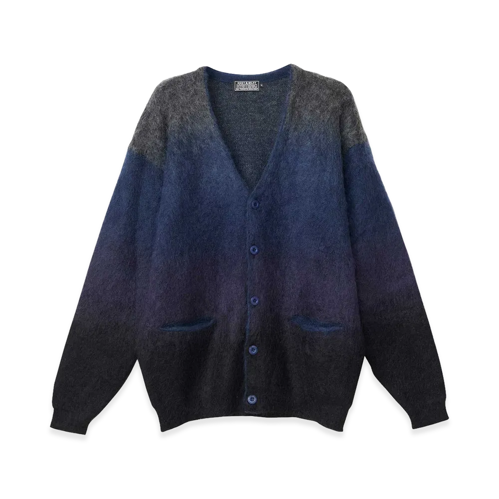 HYSTERIC GLAMOUR Gradation Cardigan "Navy Other"