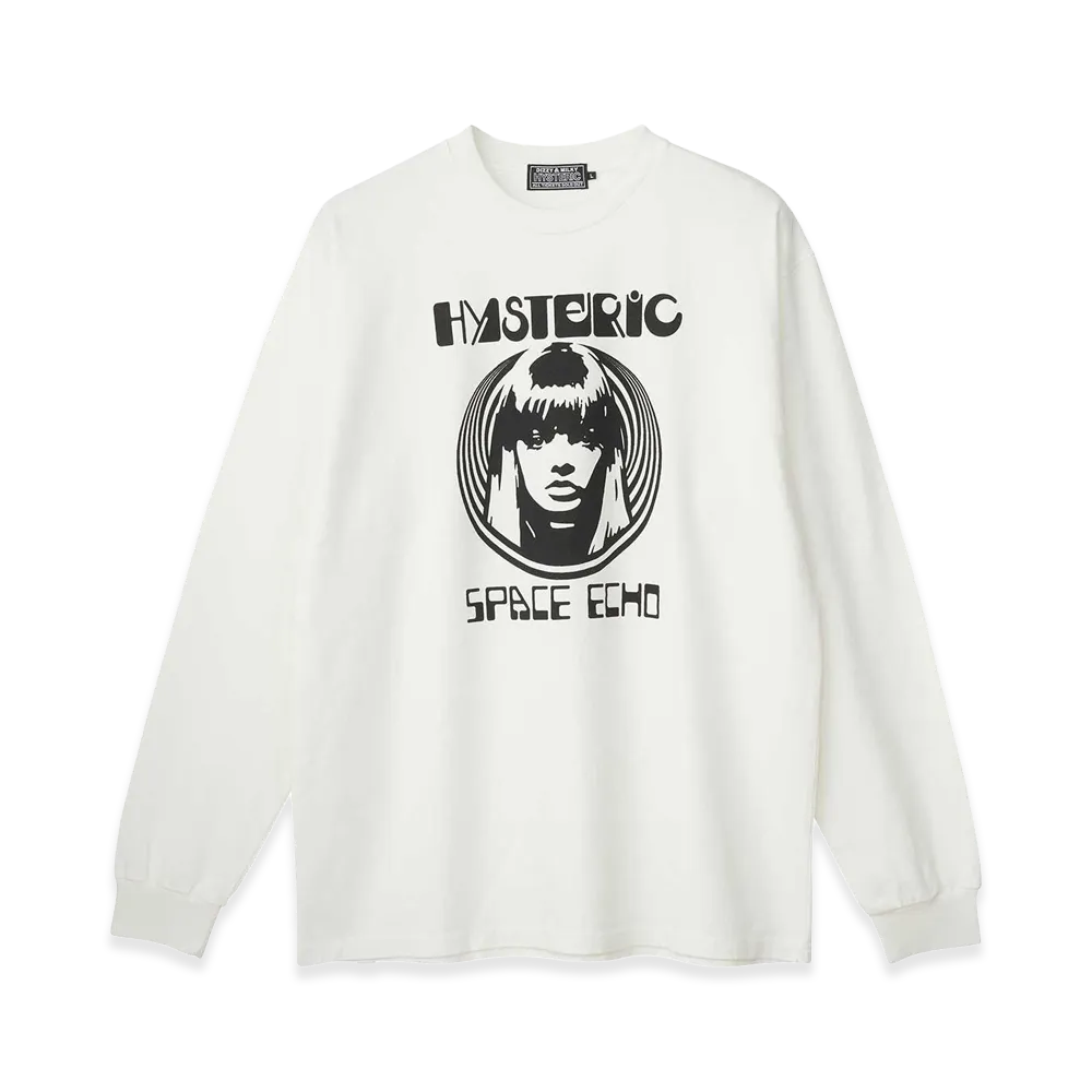 HYSTERIC GLAMOUR Space Echo Tee "White"