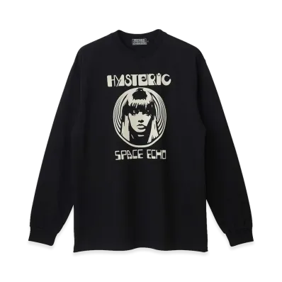 HYSTERIC GLAMOUR Space Echo Tee "Black"