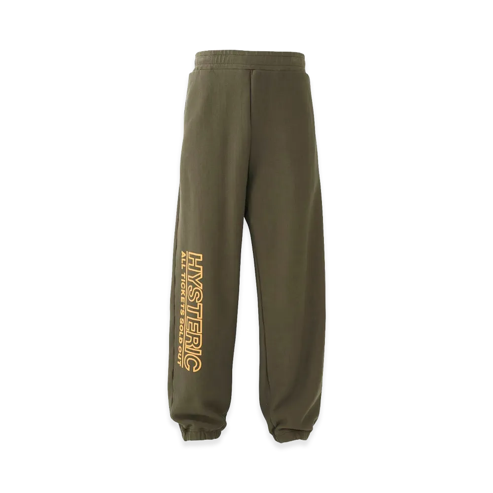 HYSTERIC GLAMOUR All Tickets Sweatpants "Khaki"