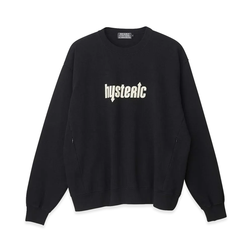 HYSTERIC GLAMOUR UP Down Logo Tee "Black"