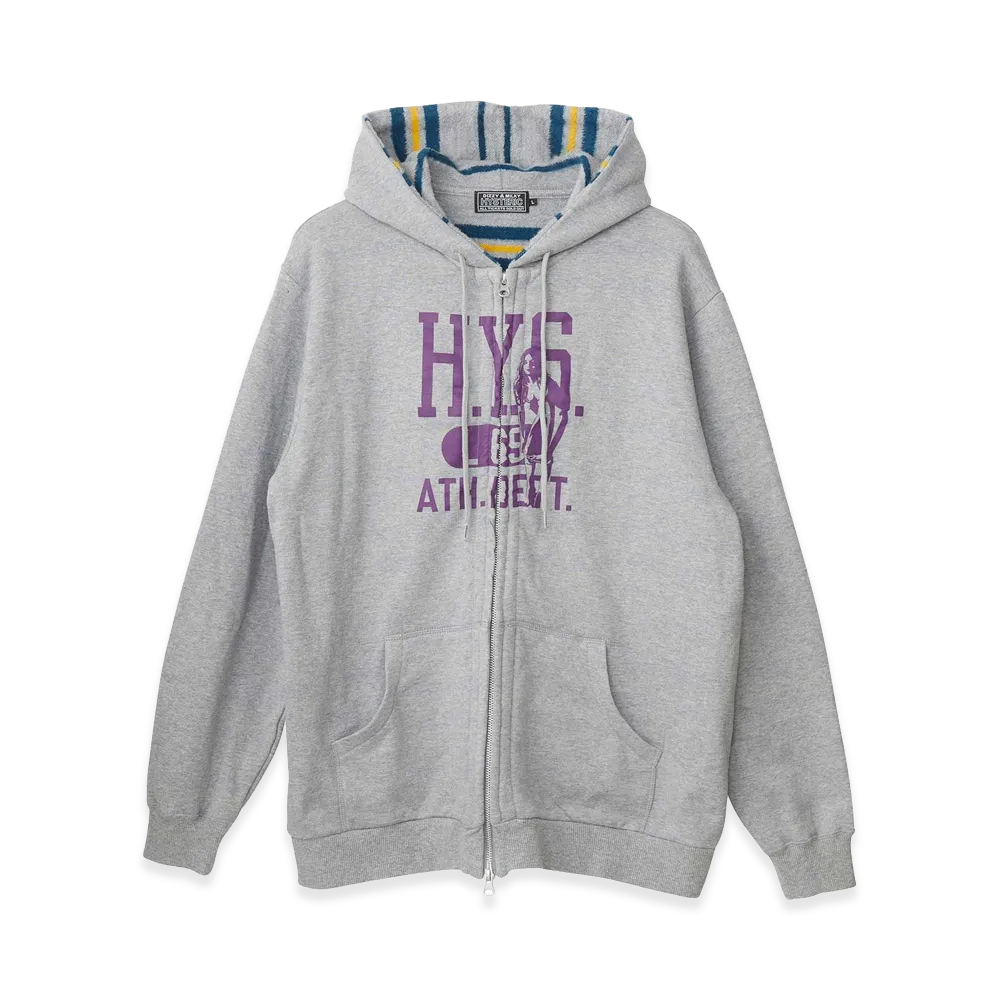 HYSTERIC GLAMOUR H.Y.S.Athletic Hoodie "Top Gray"