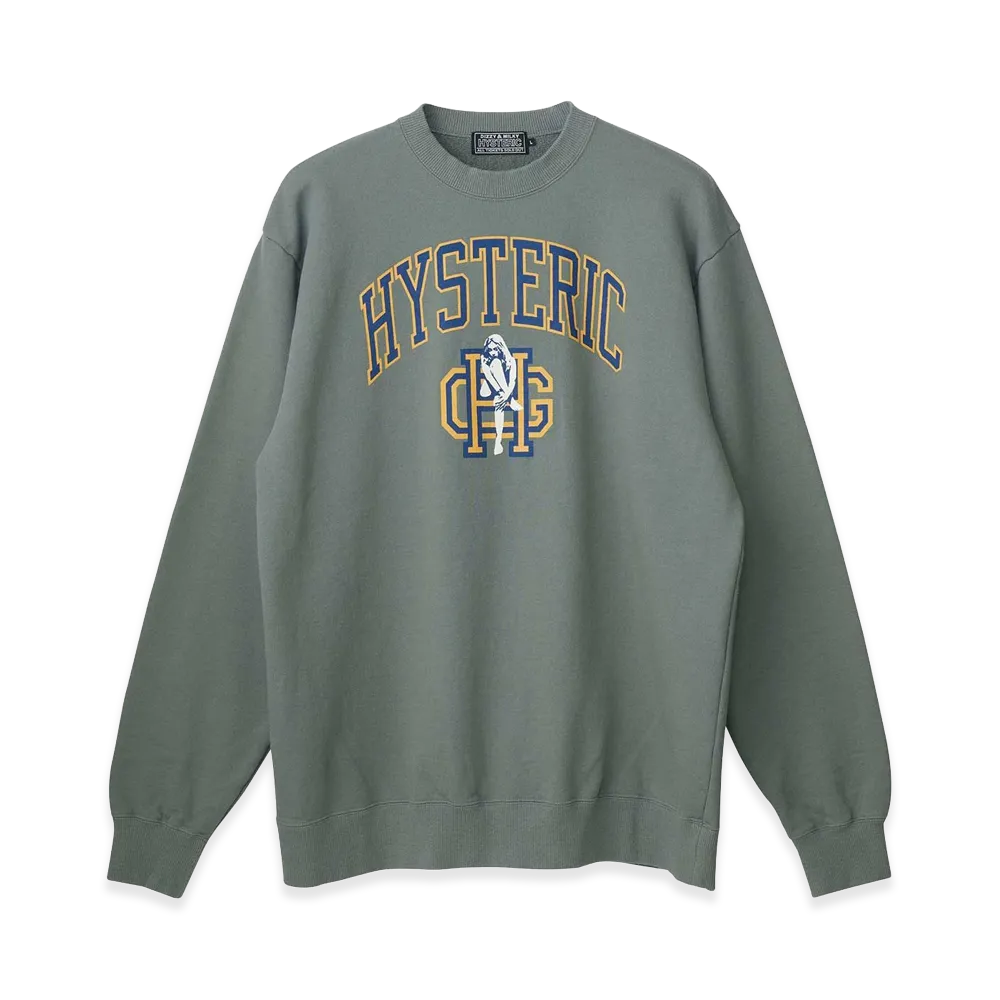 HYSTERIC GLAMOUR Bad Girl Club Sweatshirt "Green"
