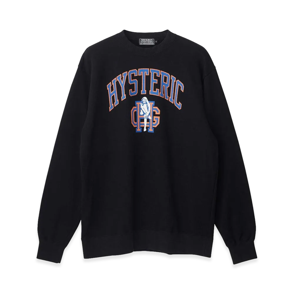 HYSTERIC GLAMOUR Bad Girl Club Sweatshirt "Black"