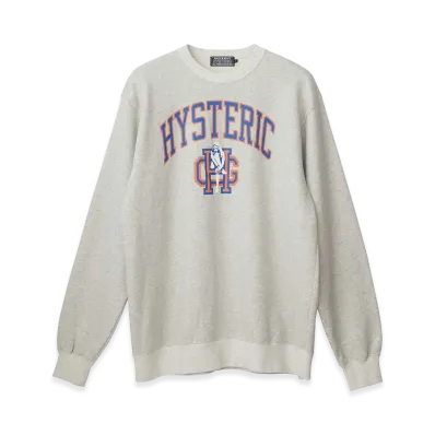 HYSTERIC GLAMOUR Bad Girl Club Sweatshirt "Top Gray"