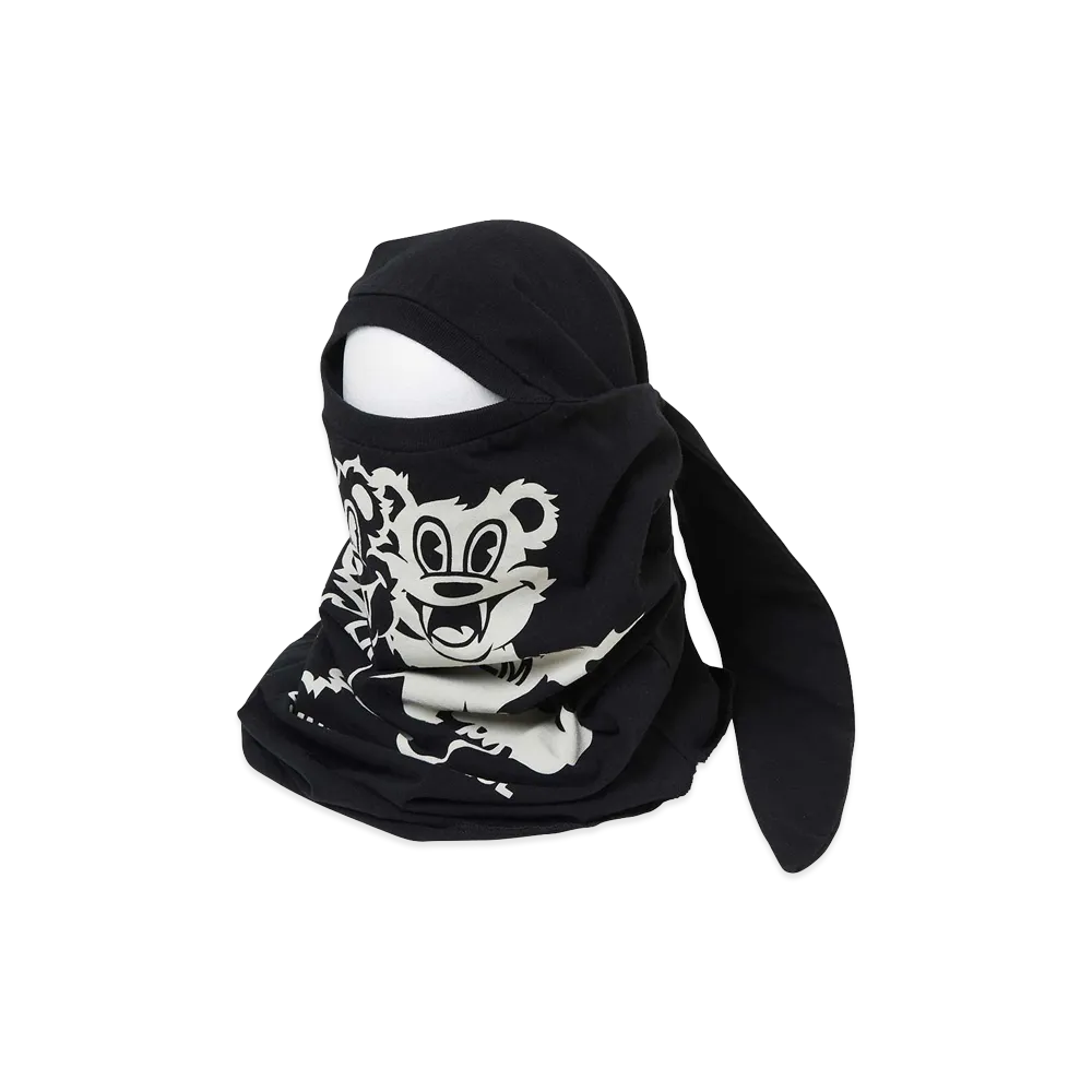 HYSTERIC GLAMOUR Fire Bear Balaclava "Black"