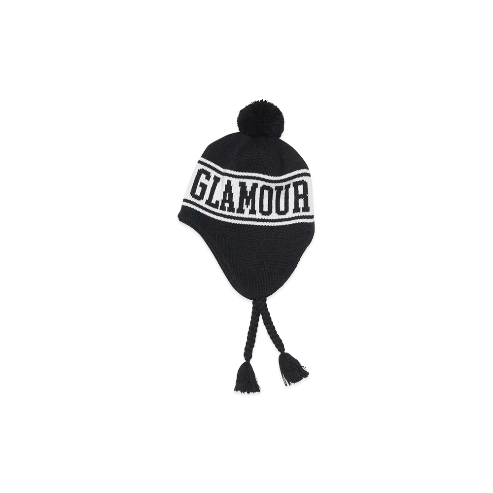 HYSTERIC GLAMOUR Hysteric Logo Earflap Knit Cap "Black"