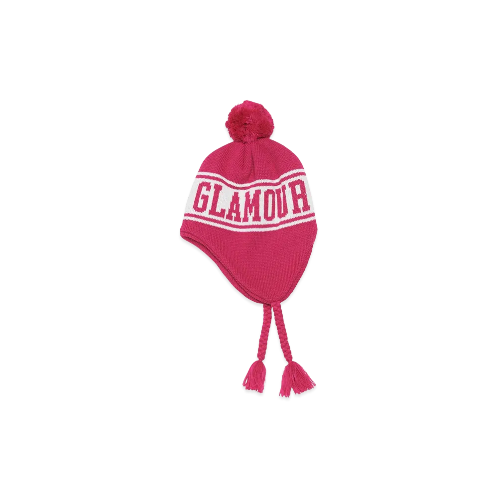 HYSTERIC GLAMOUR Hysteric Logo Earflap Knit Cap "Pink"