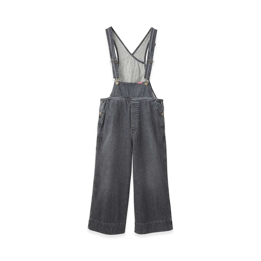 HYSTERIC GLAMOUR Women's Ankle Length Denim Overalls "Black"