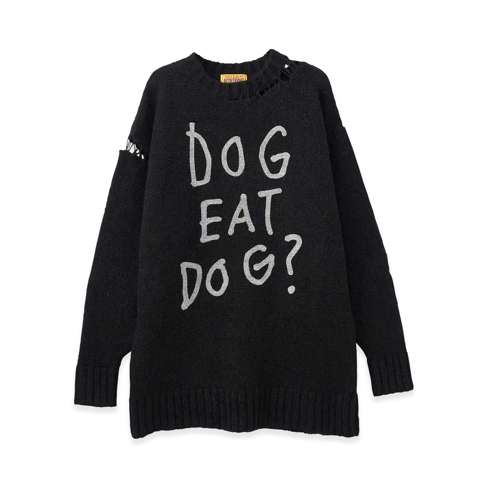 HYSTERIC GLAMOUR Women's Dog Eat Dog Dress "Black"