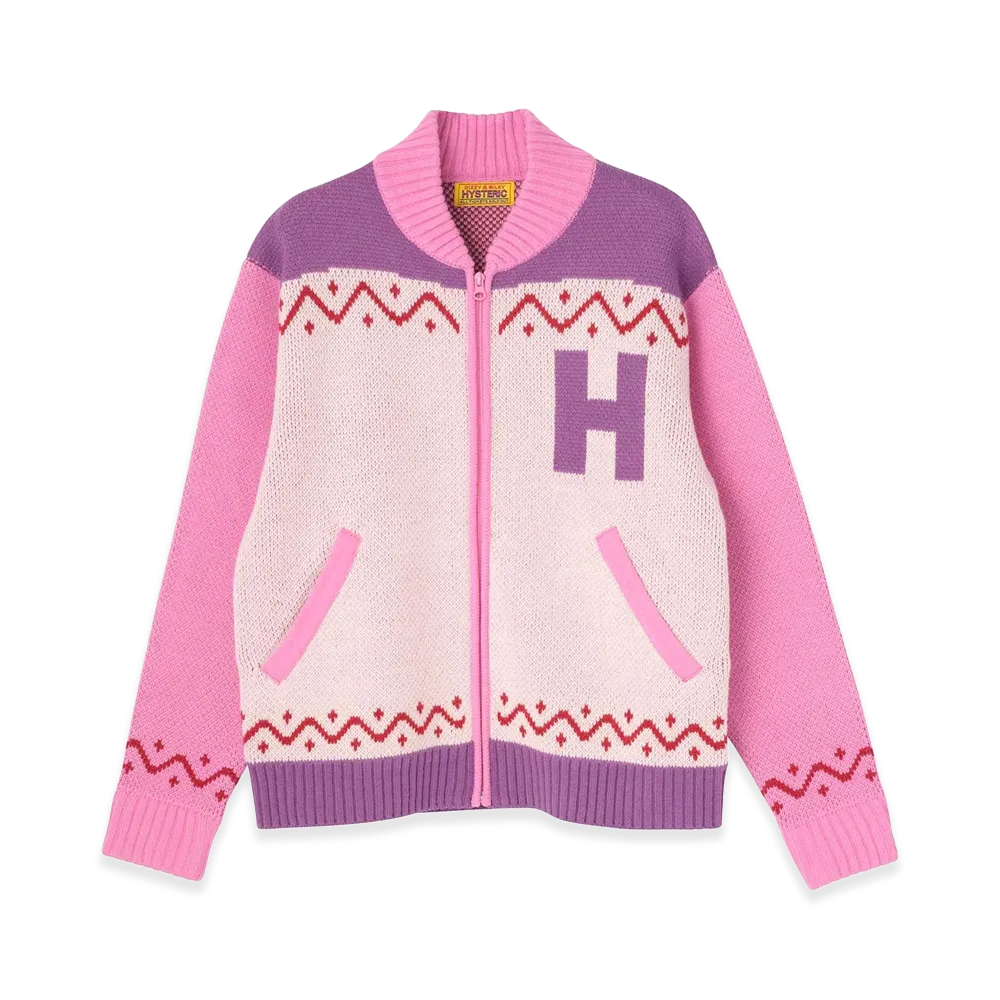 HYSTERIC GLAMOUR Women's Hysteric Skunk Jacquard Jumper "Pink"