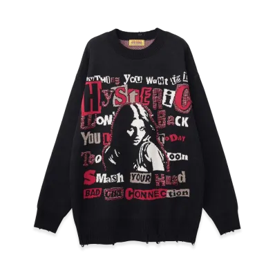 HYSTERIC GLAMOUR Women's Chaos Ready Jacquard Dress "Black"