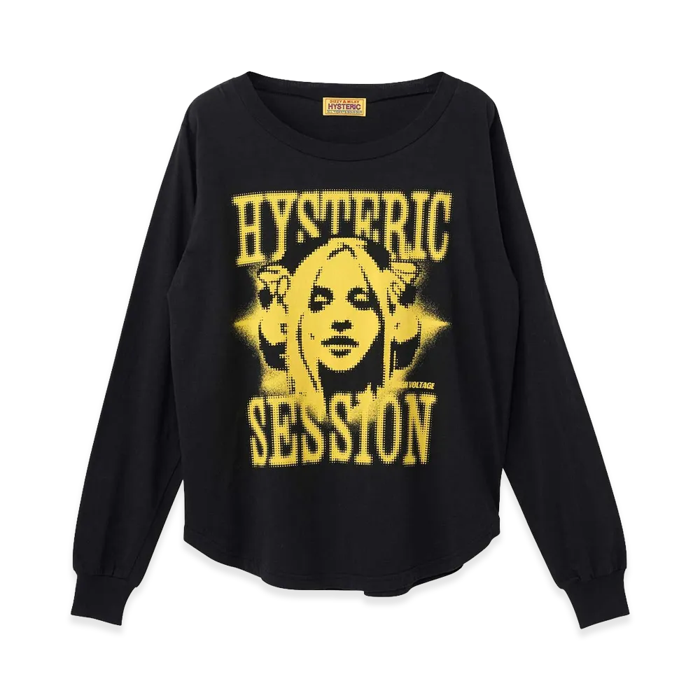 HYSTERIC GLAMOUR Women's Hysteric Session Tee "Black"