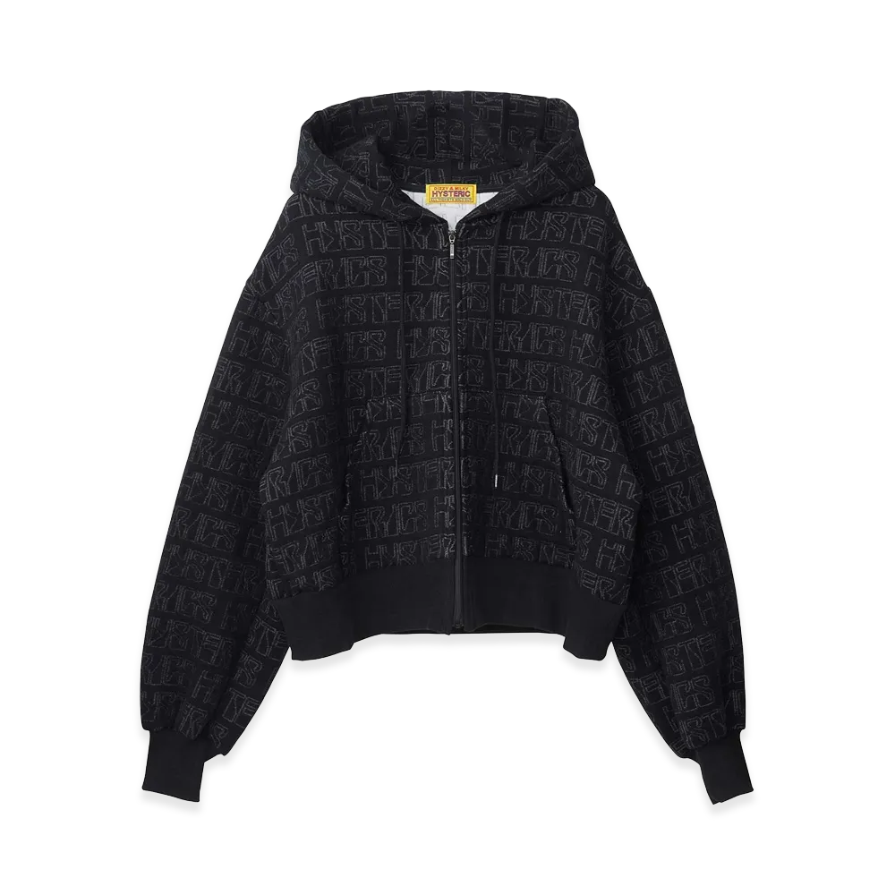 HYSTERIC GLAMOUR Women's Hysteric Delight Cropped Hoodie "Black"